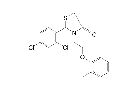 2-(2,4-dichlorophenyl)-3-[2-(o-tolyloxy)ethyl]-4-thiazolidinone