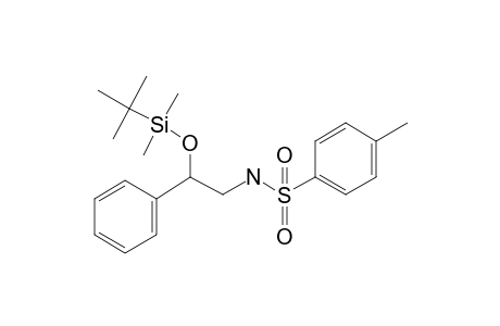 N-(2-Hydroxy-2-phenyl-ethyl)-4-methyl-benzenesulfonamide, tert.-butyldimethylsilyl ether