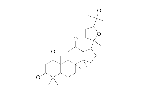 17-[5-(2-hydroxypropan-2-yl)-2-methyloxolan-2-yl]-4,4,8,10,14-pentamethyl-2,3,5,6,7,9,11,12,13,15,16,17-dodecahydro-1H-cyclopenta[a]phenanthrene-1,3,12-triol
