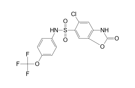 6-benzoxazolesulfonamide, 5-chloro-2,3-dihydro-2-oxo-N-[4-(trifluoromethoxy)phenyl]-