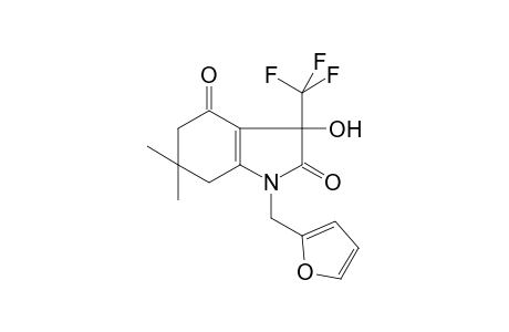 1-(2-furylmethyl)-3-hydroxy-6,6-dimethyl-3-(trifluoromethyl)-3,5,6,7-tetrahydro-1H-indole-2,4-dione