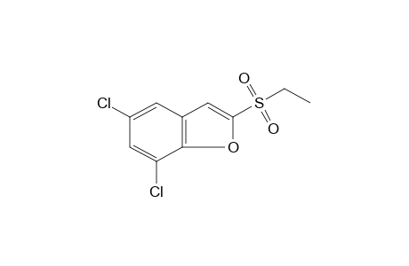 BENZOFURAN, 5,7-DICHLORO-2-/ETHYL- SULFONYL/-,