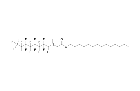 Sarcosine, N-(pentadecafluorooctanoyl)-, tetradecyl ester