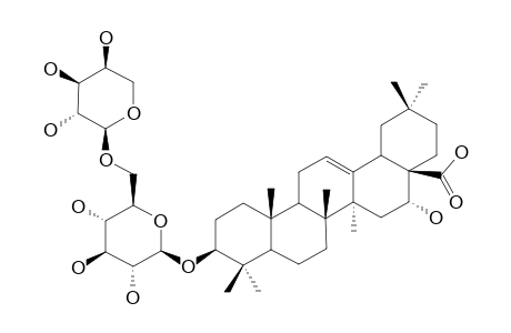 PITHEDULOSIDE-A;ECHINOCYSTIC-ACID-3-O-ALPHA-L-ARABINOPYRANOSYL-(1->6)-BETA-D-GLUCOPYRANOSIDE