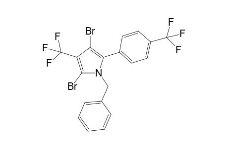 1-benzyl-2-(4-trifluoromethylphenyl)-4-trifluoromethyl-3,5-dibromo-pyrrole