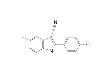 2-(4-Chlorophenyl)-5-methyl-1H-indole-3-carbonitrile