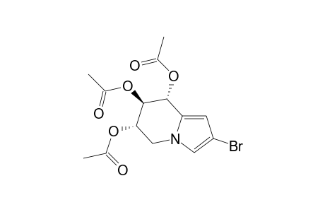 (6S,7R,8R)-2-bromo-5,6,7,8-tetrahydroindolizine-6,7,8-triyl triacetate