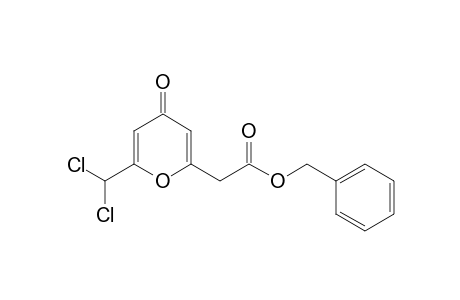 (6-Dichloromethyl-4-oxo-4H-pyran-2-yl)-acetic acid benzyl ester