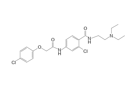 3'-chloro-2-(p-chlorophenoxy)-4'-[[2-(diethylamino)ethyl}carbamoyl]acetanilide