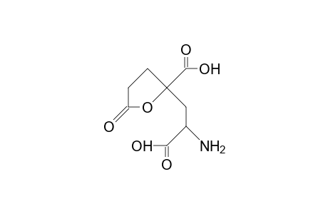 3-(5(S)-Carboxy-2-oxo-tetrahydrofuran-5(S)-yl)-2(S)-alanine