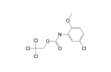 Carbonic acid, monoamide, N-(5-chloro-2-methoxyphenyl)-, 2,2,2-trichloroethyl ester