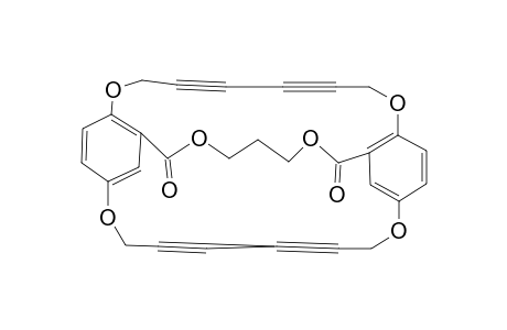 1,8,15,22,30,34-HEXAOXA-29,35-DIOXO-[8.8.7]-(1,4,2)-CYCLOPHA-3,5,17,19-TETRAYNE