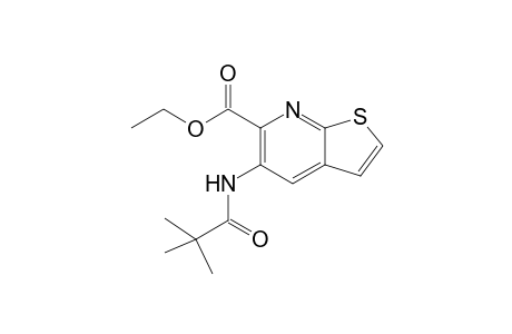 Ethyl 5-[(2,2-dimethylpropanoyl)amino]thieno[2,3-b]pyridine-6-carboxylate