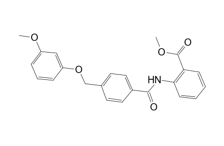 Methyl 2-({4-[(3-methoxyphenoxy)methyl]benzoyl}amino)benzoate