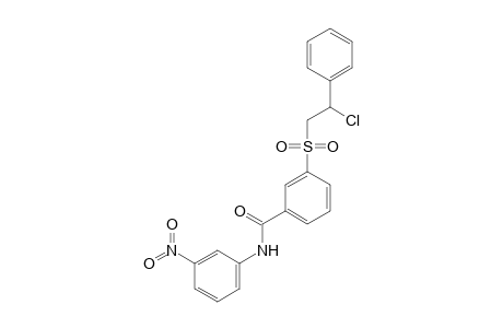 3-[(2-Chloro-2-phenylethyl)sulfonyl]-N-(3-nitrophenyl)benzamide