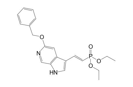 (E)-5-BENZYLOXY-3-(2-DIETHOXY-PHOSPHORYL-ETHENYL)-1H-PYRROLO-[2,3-C]-PYRIDINE