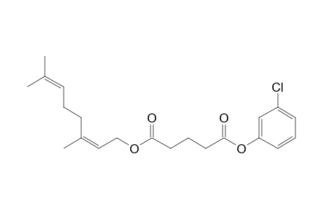 Glutaric acid, 3-chlorophenyl neryl ester