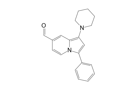 3-Phenyl-1-(piperidin-1-yl)indolizine-7-carbaldehyde