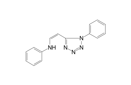 N-[(Z)-2-(1-Phenyl-1H-tetraazol-5-yl)ethenyl]aniline