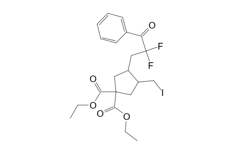 Diethyl 3-(2-benzoyl-2,2-difouoroethyl)-4-(iodomethyl)cyclopentane-1,1-dicarboxylate