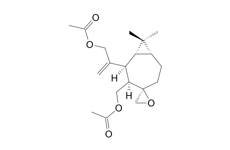 ENT-2,3-DIACETOXY-10-ALPHA,15-ALPHA-EPOXY-2,3-SECO-ALLOAROMADENDRA-4(14)-ENE