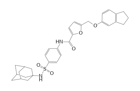 N-{4-[(1-adamantylamino)sulfonyl]phenyl}-5-[(2,3-dihydro-1H-inden-5-yloxy)methyl]-2-furamide