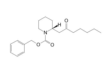 (2R)-2-(2-ketoheptyl)piperidine-1-carboxylic acid benzyl ester