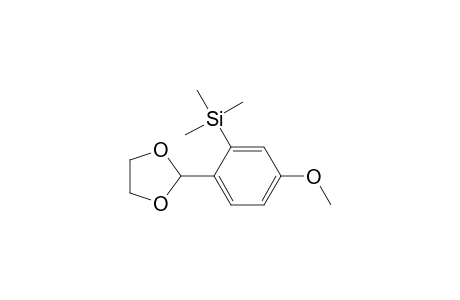 2-(4-Methoxy-2-trimethylsilylphenyl)-1,3-dioxolane