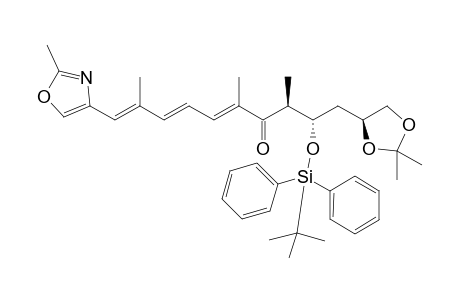 (2S,4S,5S,7E,9E,11E)-4-((Tert-butyldiphenylsilyl)oxy)-1,2-(isopropylidenedioxy)-5,7,11-trimethyl-12-(2'-methyloxazol-4'-yl)-7,9,11-dodecatrien-6-one