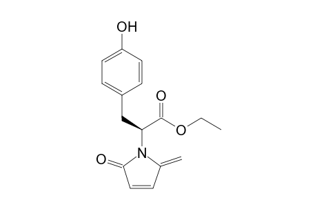 (S)-Ethyl 3-(4-hydroxyphenyl)-2-(2-methylene-5-oxo-2,5-dihydro-1H-pyrrol-1-yl)propanoate