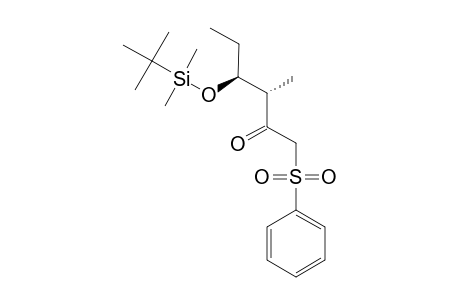 (3S,4S)-4-[(TERT.-BUTYL)-DIMETHYLSILYLOXY]-3-METHYL-1-(PHENYLSULFONYL)-HEXAN-2-ONE