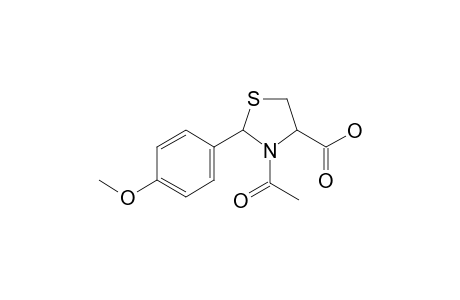 3-Acetyl-2-(4-methoxyphenyl)-1,3-thiazolidine-4-carboxylic acid