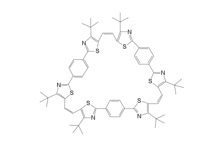 4,9,18,23,32,37-Hexa(tert-butyl)-45,46,49,50,53,54-Hexathia-3,10,17,24,31,38-hexaazadecacyclo[38.2.2.2(12,15).2(26,29).1(2,5).1(8,11).1(16,19).1(22,25).1(30,33).1(36,39)]tetrapentaconta-1(42),2,4,6,8,10,12,14,16,18,20,22,24,26,28,30,32,34,36,38,40,43,47,51-tetracosaene