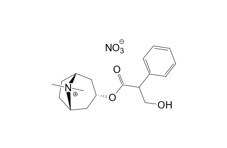 3alpha-hydroxy-8-methyl-1alphaH,5alphaH-tropanium nitrate, (+,-)-tropate (ester)