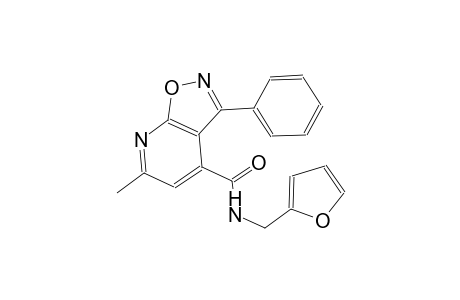 isoxazolo[5,4-b]pyridine-4-carboxamide, N-(2-furanylmethyl)-6-methyl-3-phenyl-