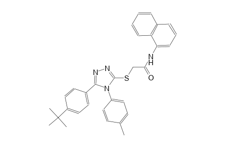 2-{[5-(4-tert-butylphenyl)-4-(4-methylphenyl)-4H-1,2,4-triazol-3-yl]sulfanyl}-N-(1-naphthyl)acetamide