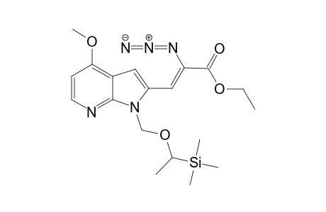 .alpha.-Azido-.beta.-[(1-(trimethylsilyl)ethoxymethyl)-4-methoxypyrrolo[2,3-b]pyrid-2-yl]propenic acid ethyl ester