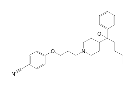 4-(3-(4-(1-Hydroxy-1-phenylpentyl)piperidin-1-yl)propoxy)benzonitrile