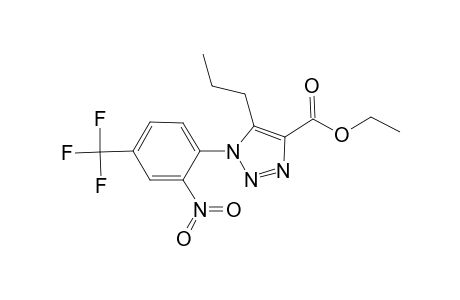 1H-1,2,3-triazole-4-carboxylic acid, 1-[2-nitro-4-(trifluoromethyl)phenyl]-5-propyl-, ethyl ester