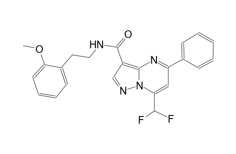 7-(difluoromethyl)-N-[2-(2-methoxyphenyl)ethyl]-5-phenylpyrazolo[1,5-a]pyrimidine-3-carboxamide