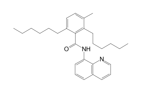 2,6-dihexyl-3-methyl-N-(quinolin-8-yl)benzamide