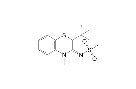 3,4-Dihydro-2-(t-butyl)-4-methyl-3-[(methylsulfonyl)imino]-2H-1,4-benzthiazine