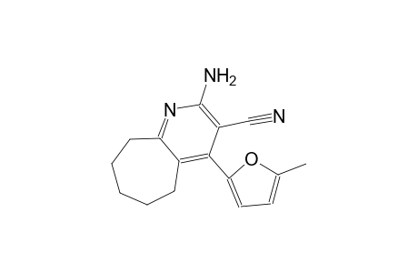 2-amino-4-(5-methyl-2-furyl)-6,7,8,9-tetrahydro-5H-cyclohepta[b]pyridine-3-carbonitrile