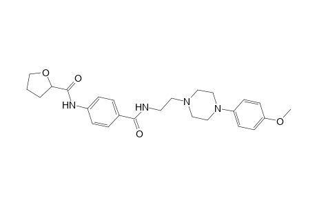 2-furancarboxamide, tetrahydro-N-[4-[[[2-[4-(4-methoxyphenyl)-1-piperazinyl]ethyl]amino]carbonyl]phenyl]-