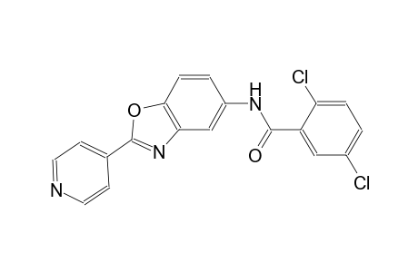 2,5-dichloro-N-[2-(4-pyridinyl)-1,3-benzoxazol-5-yl]benzamide