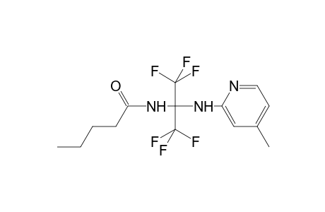 N-{1,1,1,3,3,3-hexafluoro-2-[(4-methylpyridin-2-yl)amino]propan-2-yl}pentanamide