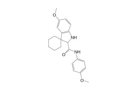 5-methoxy-N-(p-methoxyphenyl)spiro[cyclohexane-1,3'-indoline]-2'-carboxamide