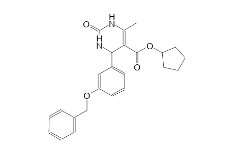 5-pyrimidinecarboxylic acid, 1,2,3,4-tetrahydro-6-methyl-2-oxo-4-[3-(phenylmethoxy)phenyl]-, cyclopentyl ester