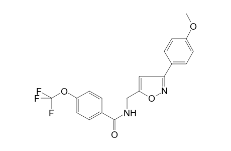 benzamide, N-[[3-(4-methoxyphenyl)-5-isoxazolyl]methyl]-4-(trifluoromethoxy)-