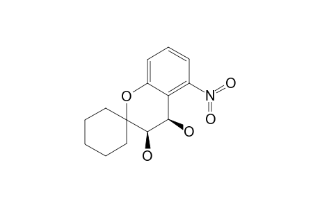 (+/-)-CIS-3,4-DIHYDRO-5-NITROSPIRO-[2H-BENZO-[B]-PYRANO-2,1'-CYCLOHEXANE]-3,4-DIOL